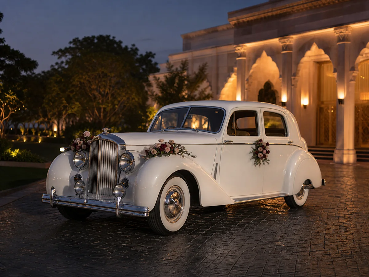 The Pearl Classic vintage wedding car